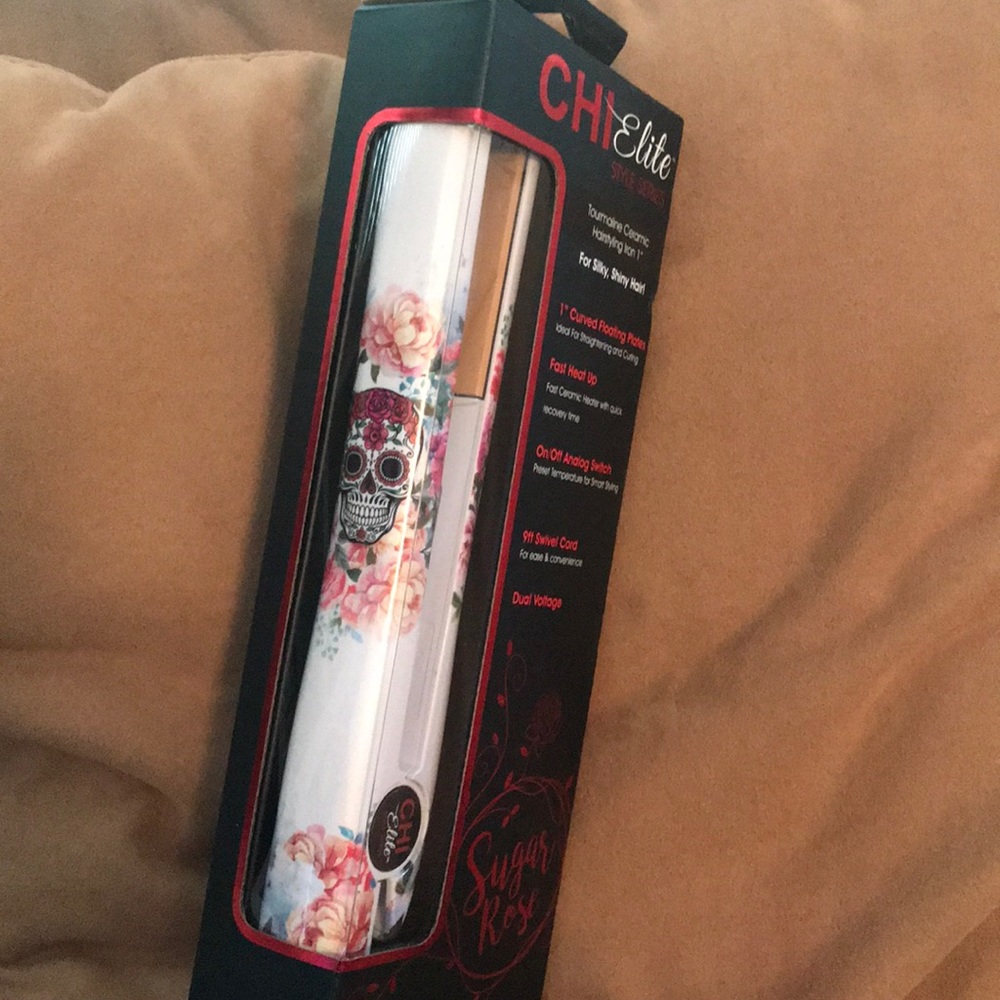 CHI ELITE 1” HAIRSTYLING IRON SKULL DESIGN NEW
